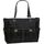 Handtasche Einkaufstasche Shopping Bags Tasche Freizeittasche Sydney Microfaser Schwarz 37x33x14 cm 0,560 Kg