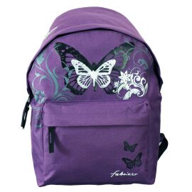 Kinderrucksack Butterfly Fabrizio Tasche Rucksack violett - lila 25x34x15cm Polyester