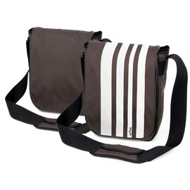 Schultertasche Laptoptasche Tasche Zipitbag White Stripes Hochkant Bag 34x32x11cm