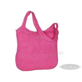 Häkeltasche Schultertasche Tasche Fabrizio pink 34 x 30 cm