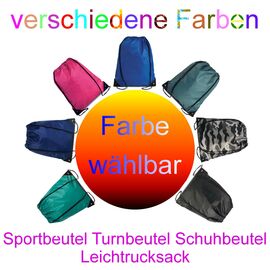 Turnbeutel Schuhbeutel Sportbeutel Leichtrucksack Fabrizio 30x40 cm